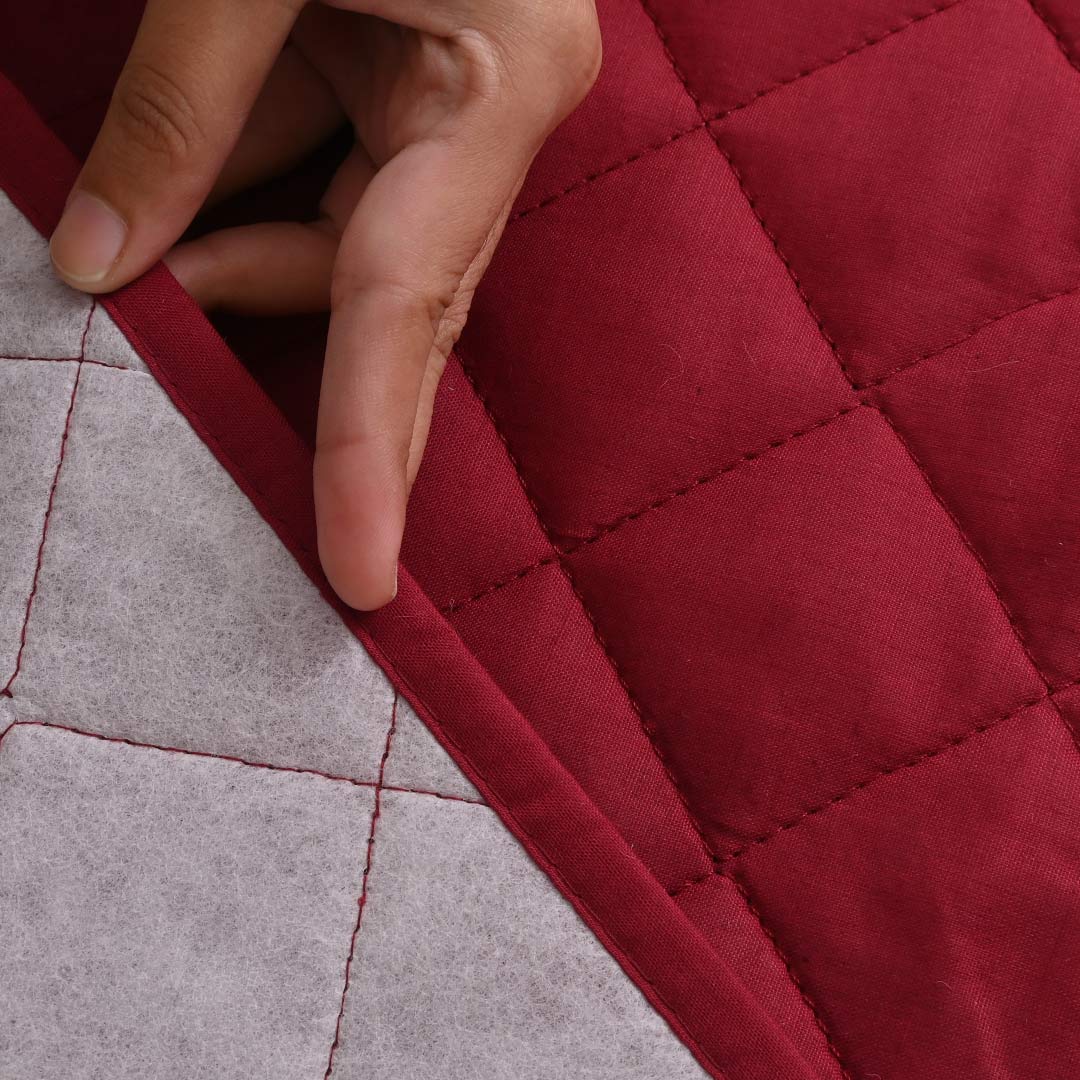Fine Cotton Quilted Sofa Cover - Available in 6 Colors