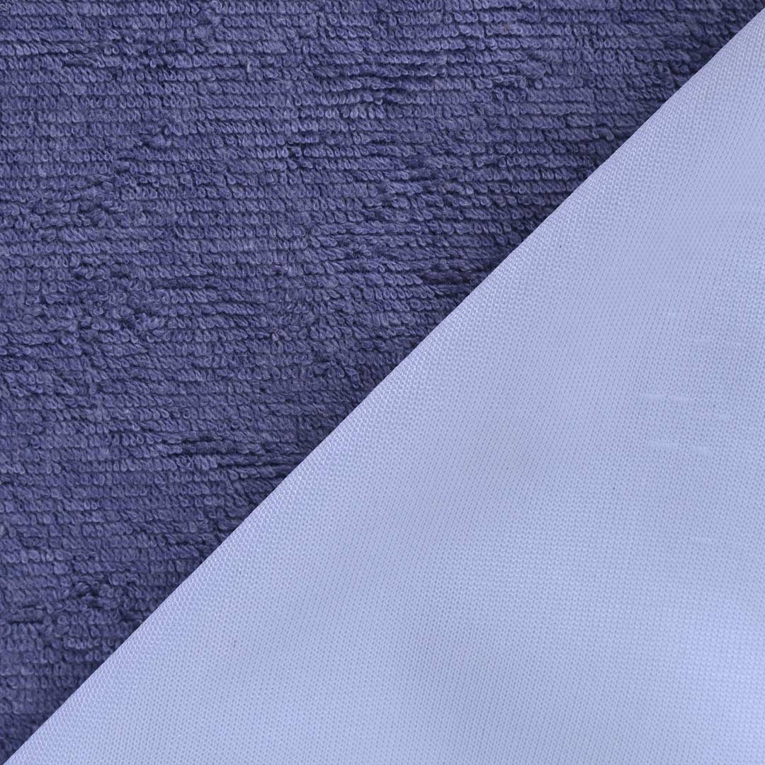 Terry Cotton Waterproof Mattress Protector In Blue Color With Elastic Fitting