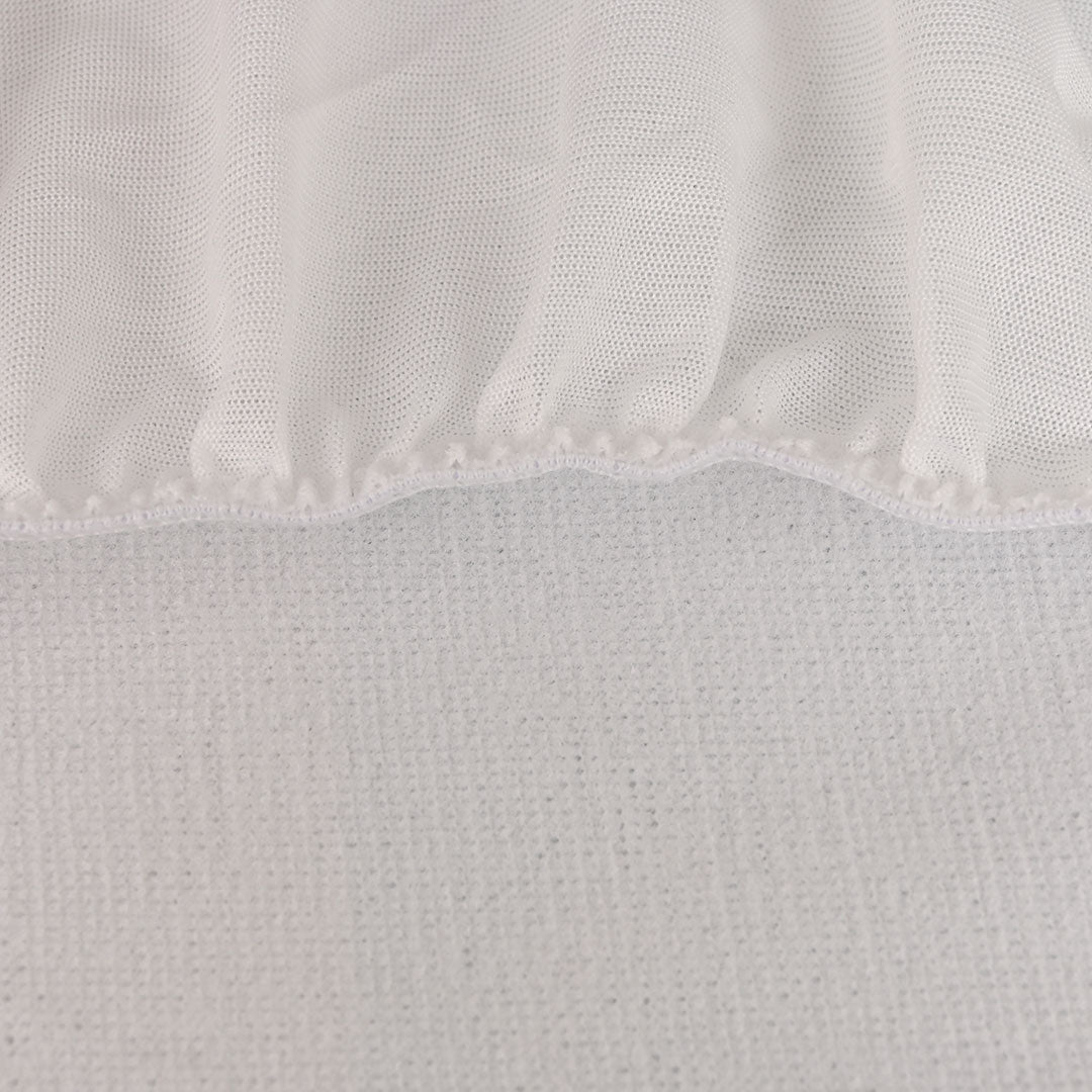 Terry polyester Waterproof Mattress Protector In White Color With Elastic Fitting