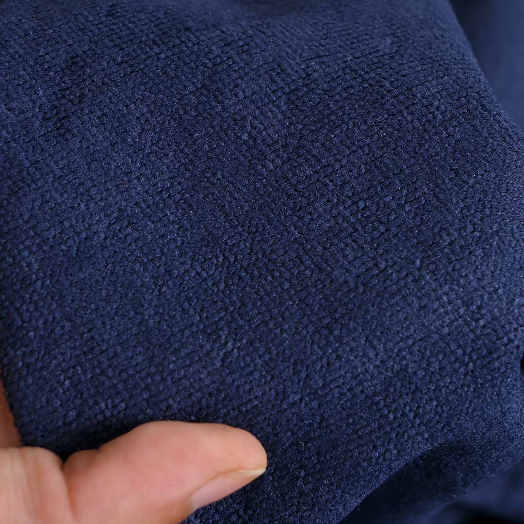 Terry polyester Waterproof Mattress Protector In Blue Color With Elastic Fitting