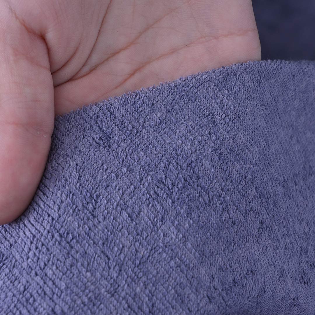 Terry Cotton Waterproof Mattress Protector In Blue Color With Elastic Fitting