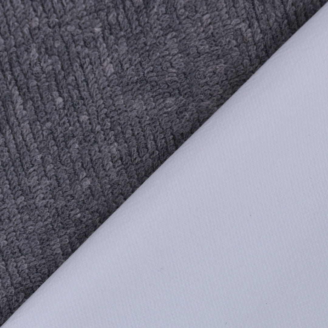 Terry Cotton Waterproof Mattress Protector In Grey Color With Elastic Fitting