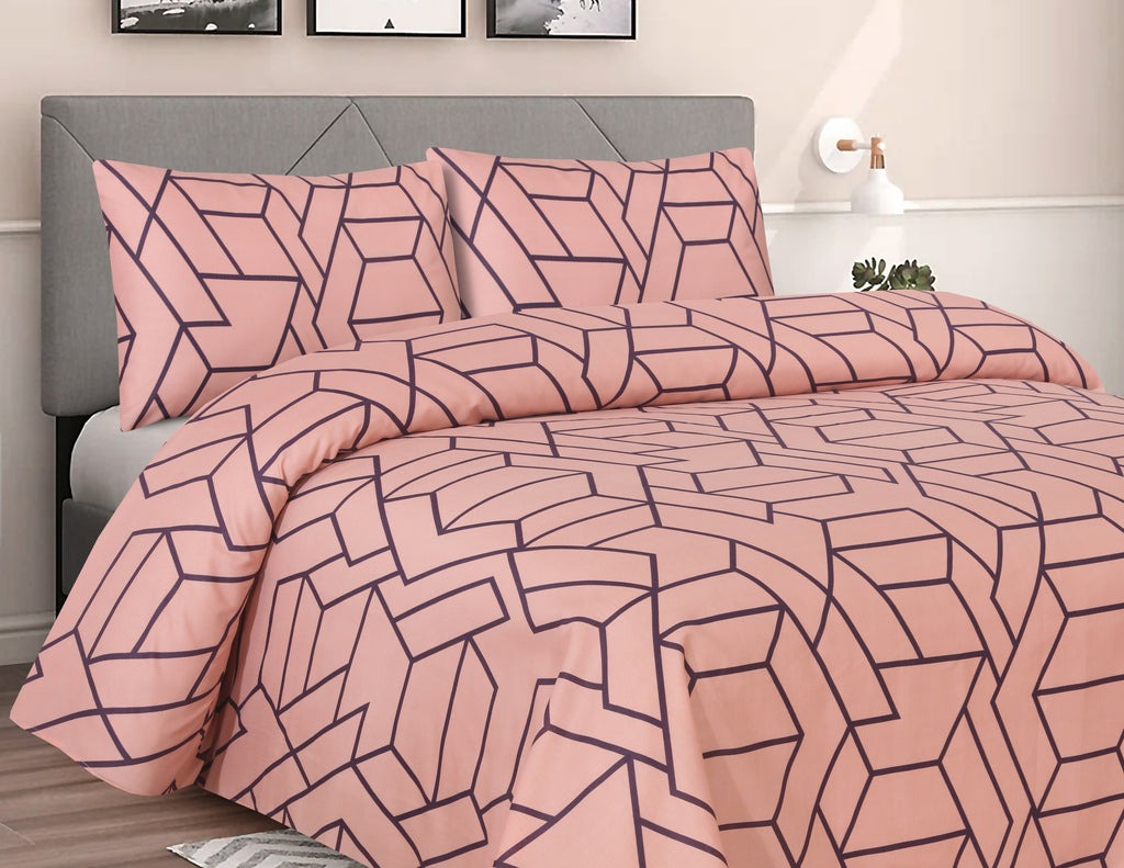 Thoren Printed Bed Sheet Set – King Size