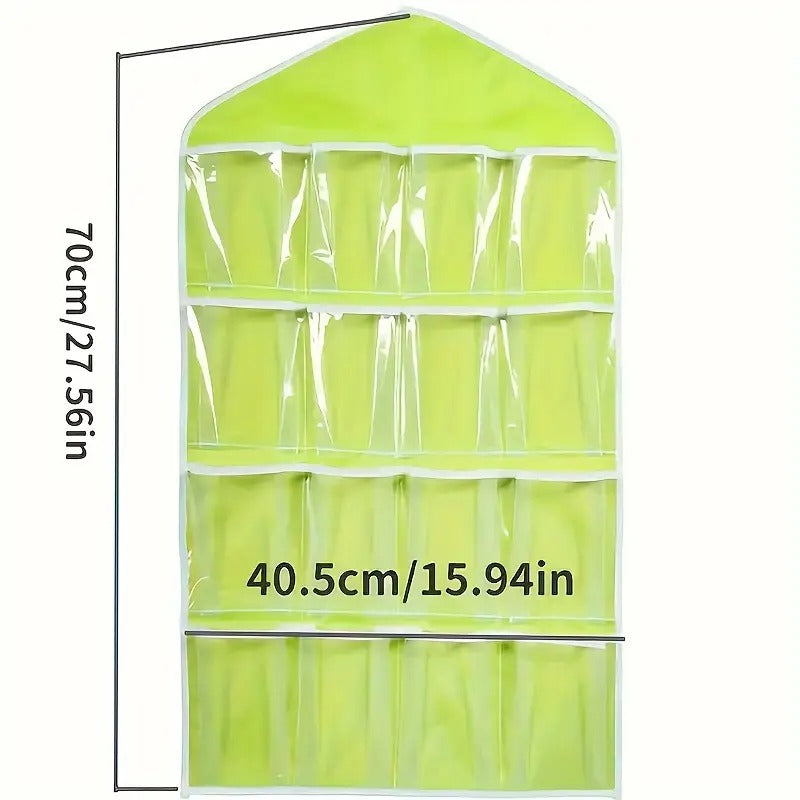 Wardrobe Wonders - 16 Pockets Hanging Closet Organizer in Grey Color