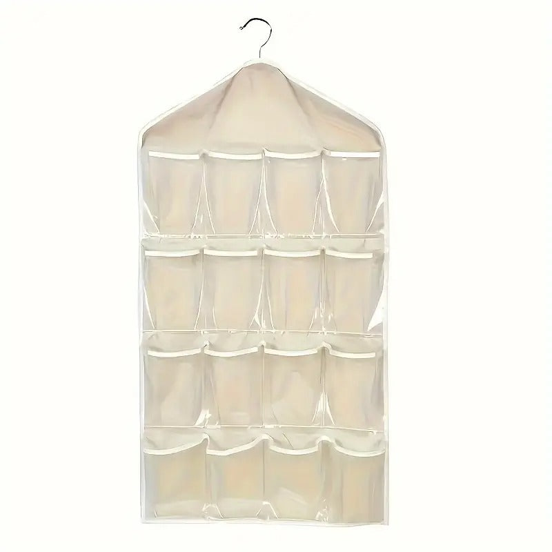 Wardrobe Wonders - 16 Pockets Hanging Closet Organizer in Grey Color