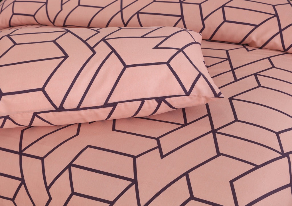 Thoren Printed Bed Sheet Set – King Size