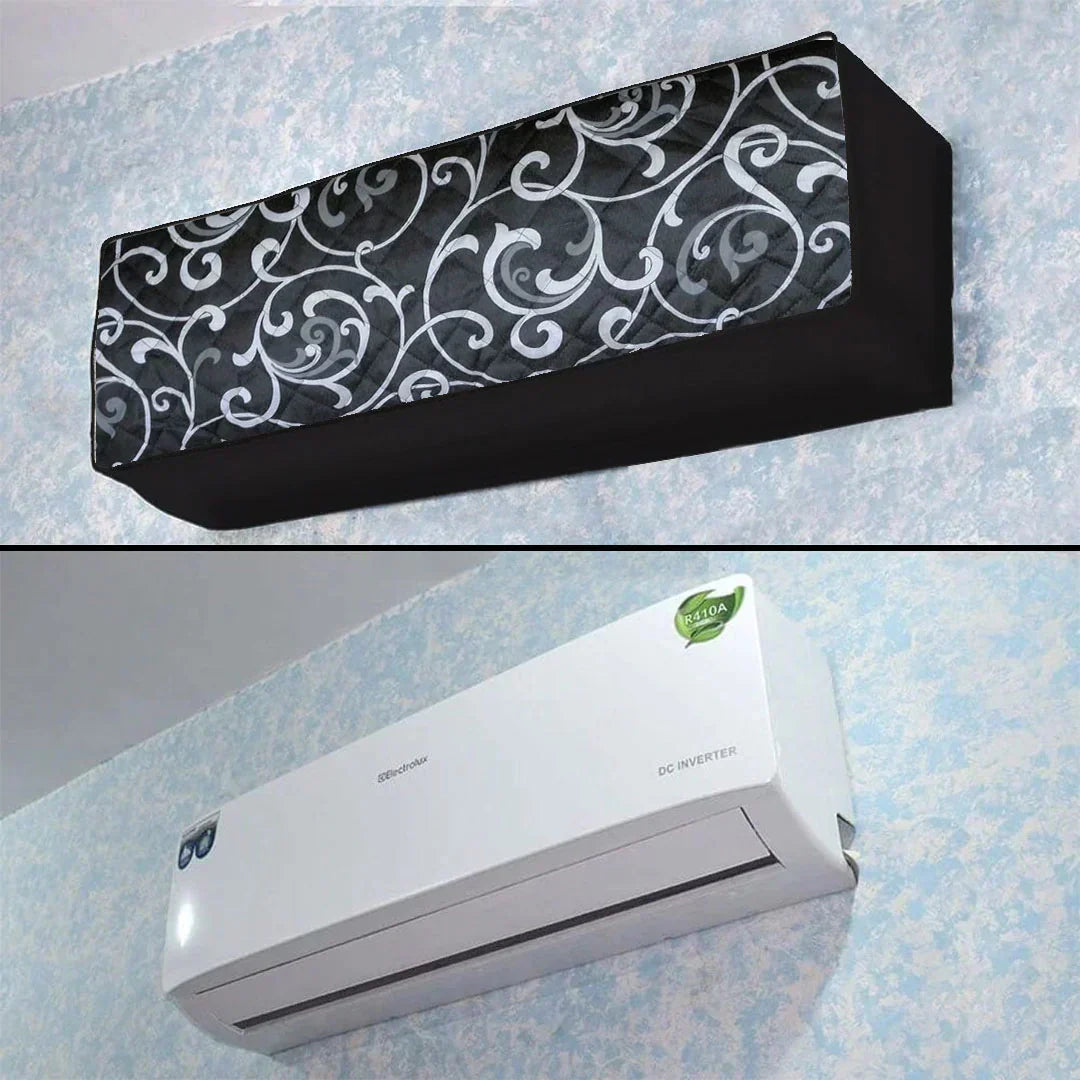 Printed Ultrasonic Quilted AC Cover - Black