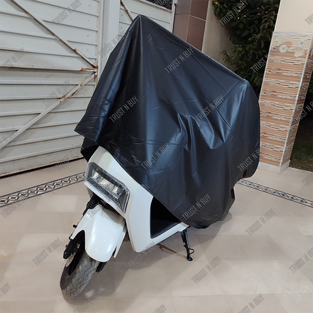 Waterproof & Dustproof Scooty Cover in Laminated Parachute Fabric