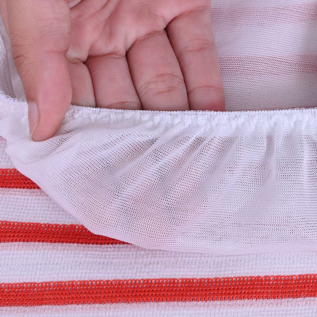 Terry Towel Waterproof Mattress Protector with Elastic Fitting – Red