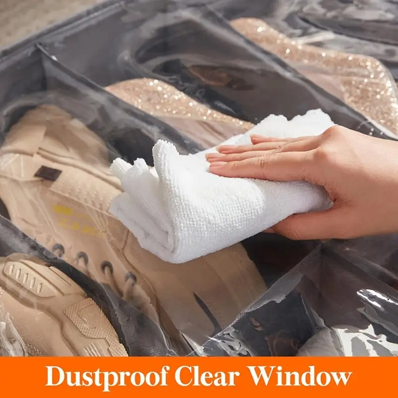 Space Sculpture - 12 Grid Dust Free Shoes Organizer