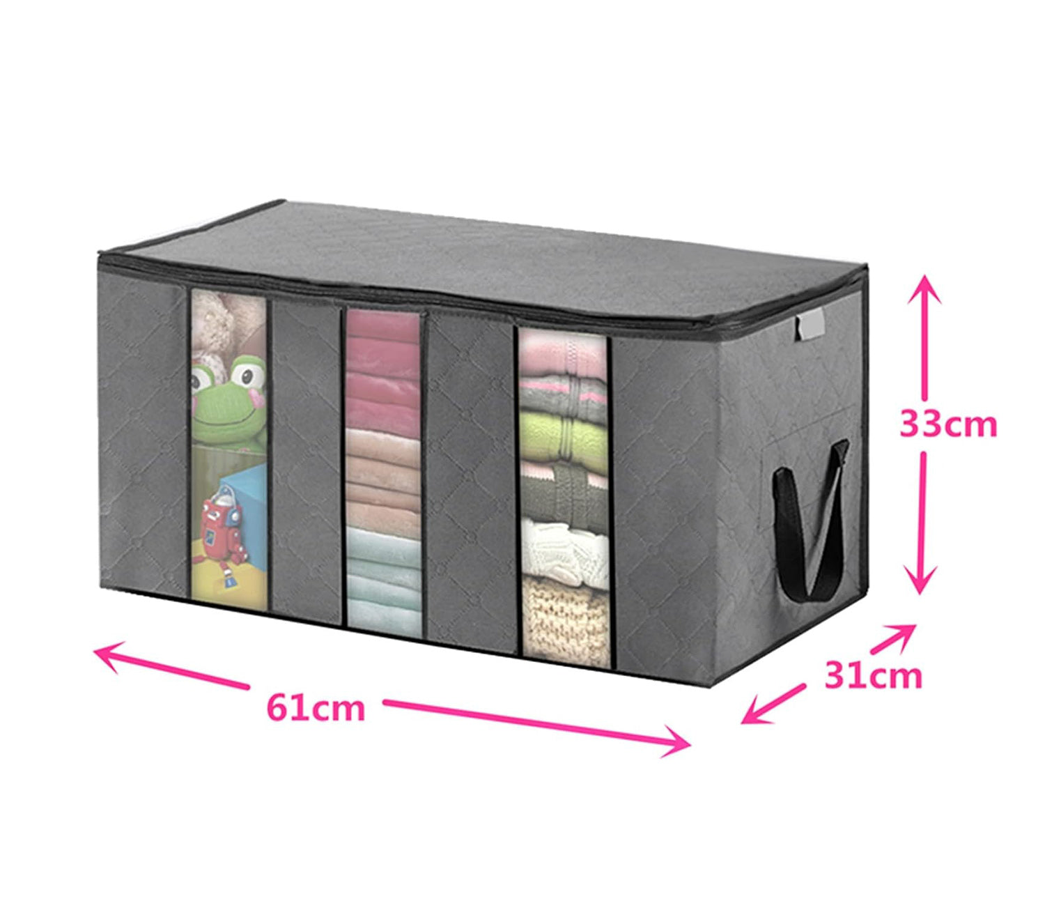 Clutter Freedom - 3 Sections Large Capacity Clothes Storage Bag