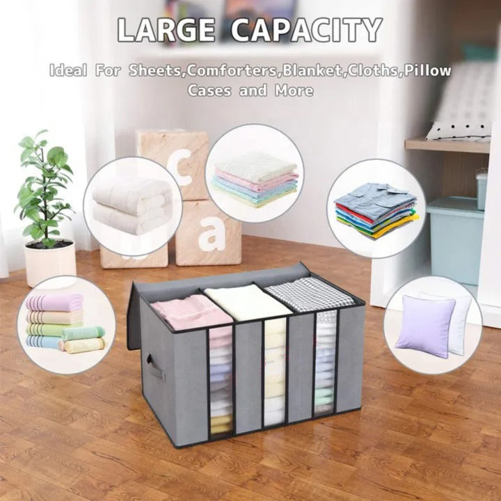 Clutter Freedom - 3 Sections Large Capacity Clothes Storage Bag