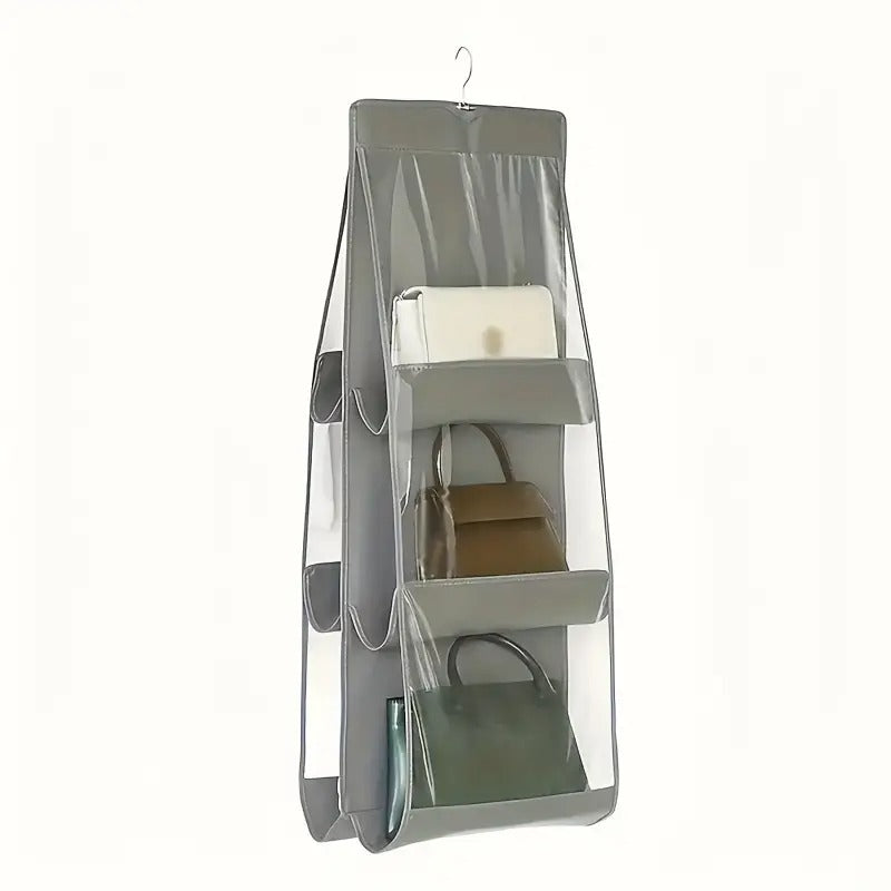 Sleek Grid - Double Side Hand Bag Hanging Organizer