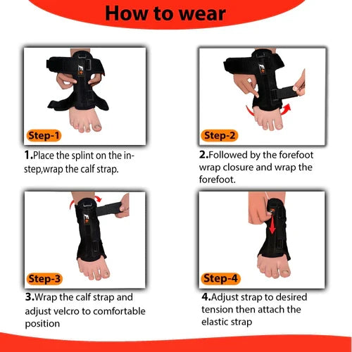 Adjustable Ankle Splint & Drop foot Brace