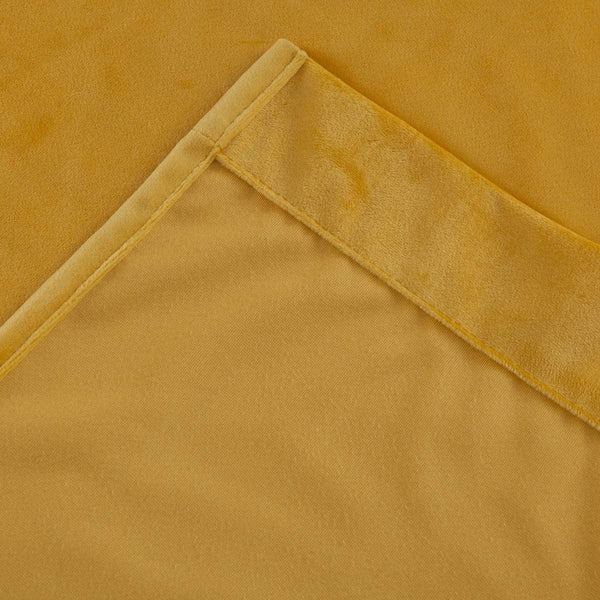 Premium Velvet Curtain for Bedrooms & Living Rooms - Yellow
