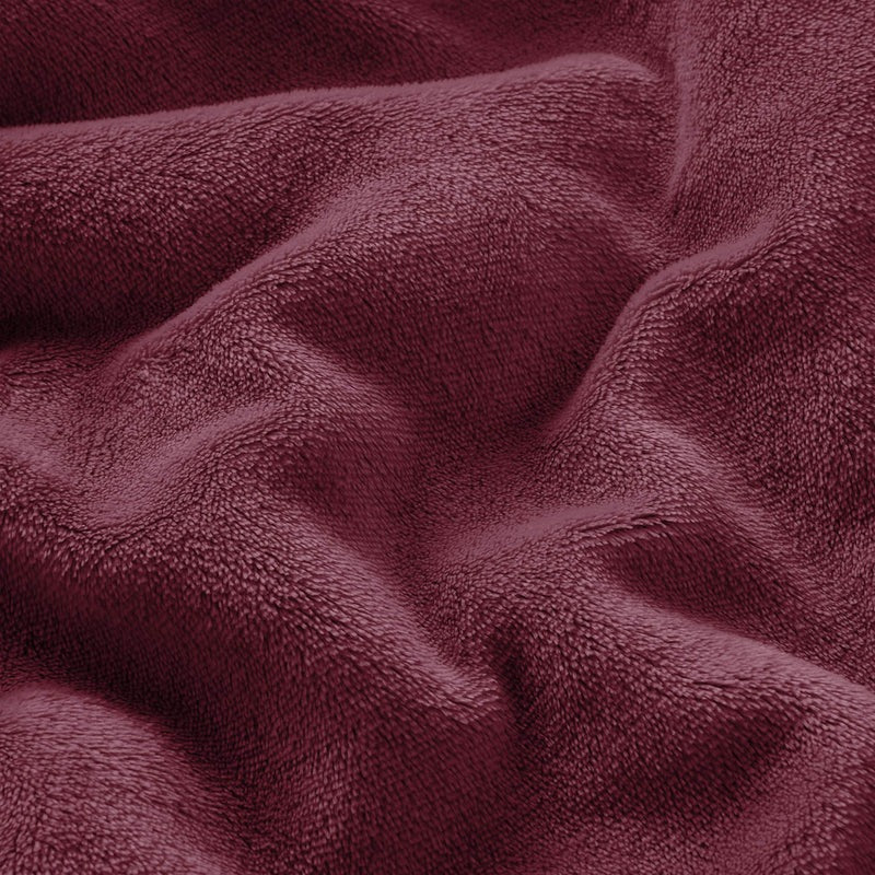 Ultra Soft Reversible Sherpa Throw Blanket – Burgundy | Luxurious Comfort for Every Home