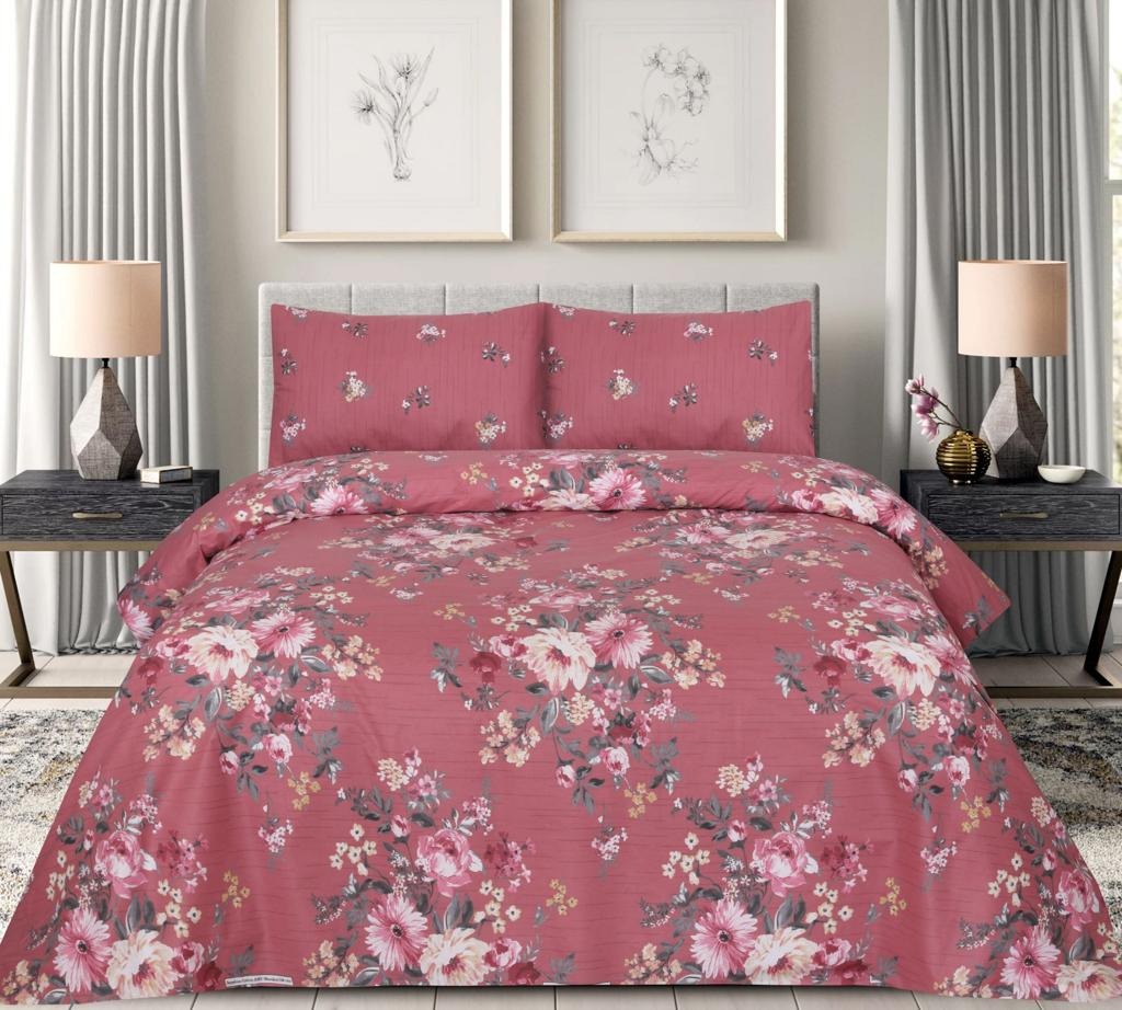 Alvora Printed Bed Sheet Set – King Size