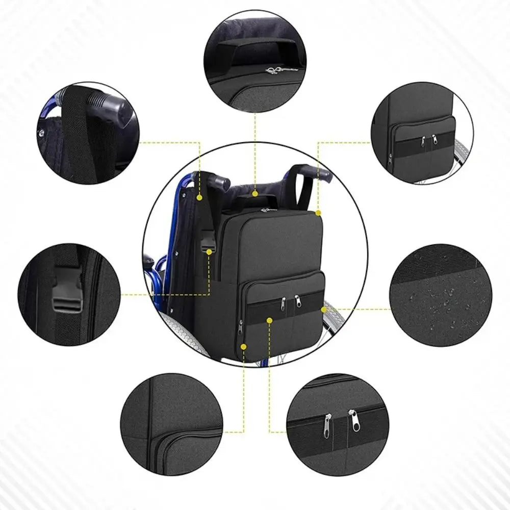 Multi-pocket Wheelchair Storage Bag