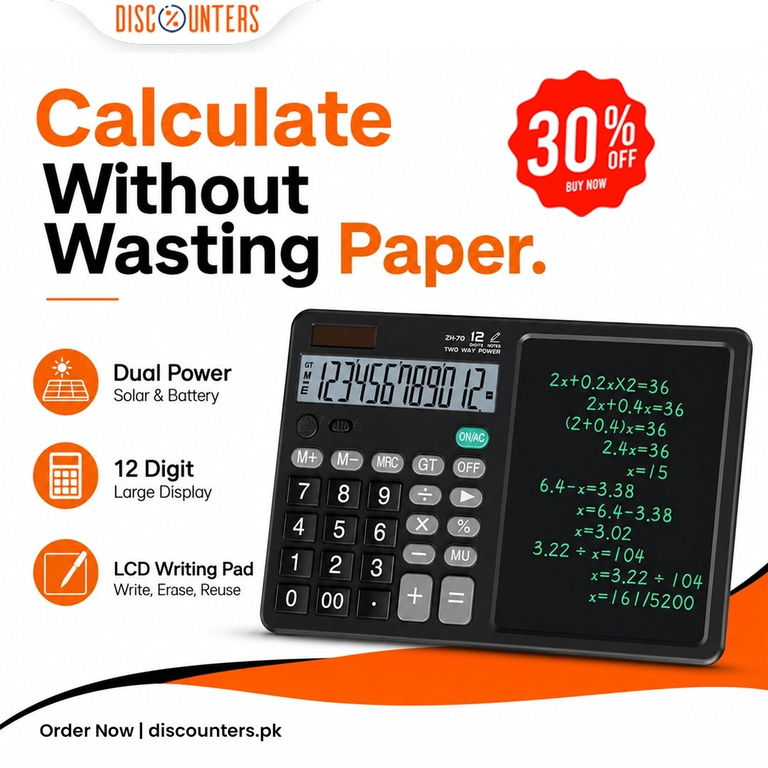 Digital Calculator with Writing Pad