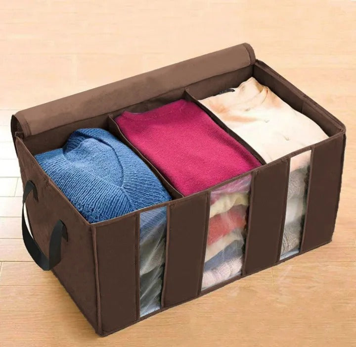 Clutter Freedom - 3 Sections Large Capacity Clothes Storage Bag