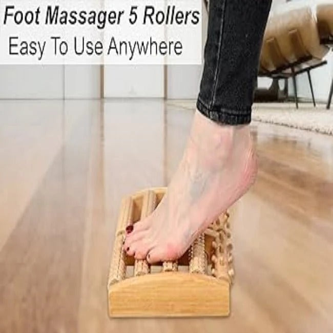 Foot Massage / Wooden Roller Massager Reflexology Foot Therapy
