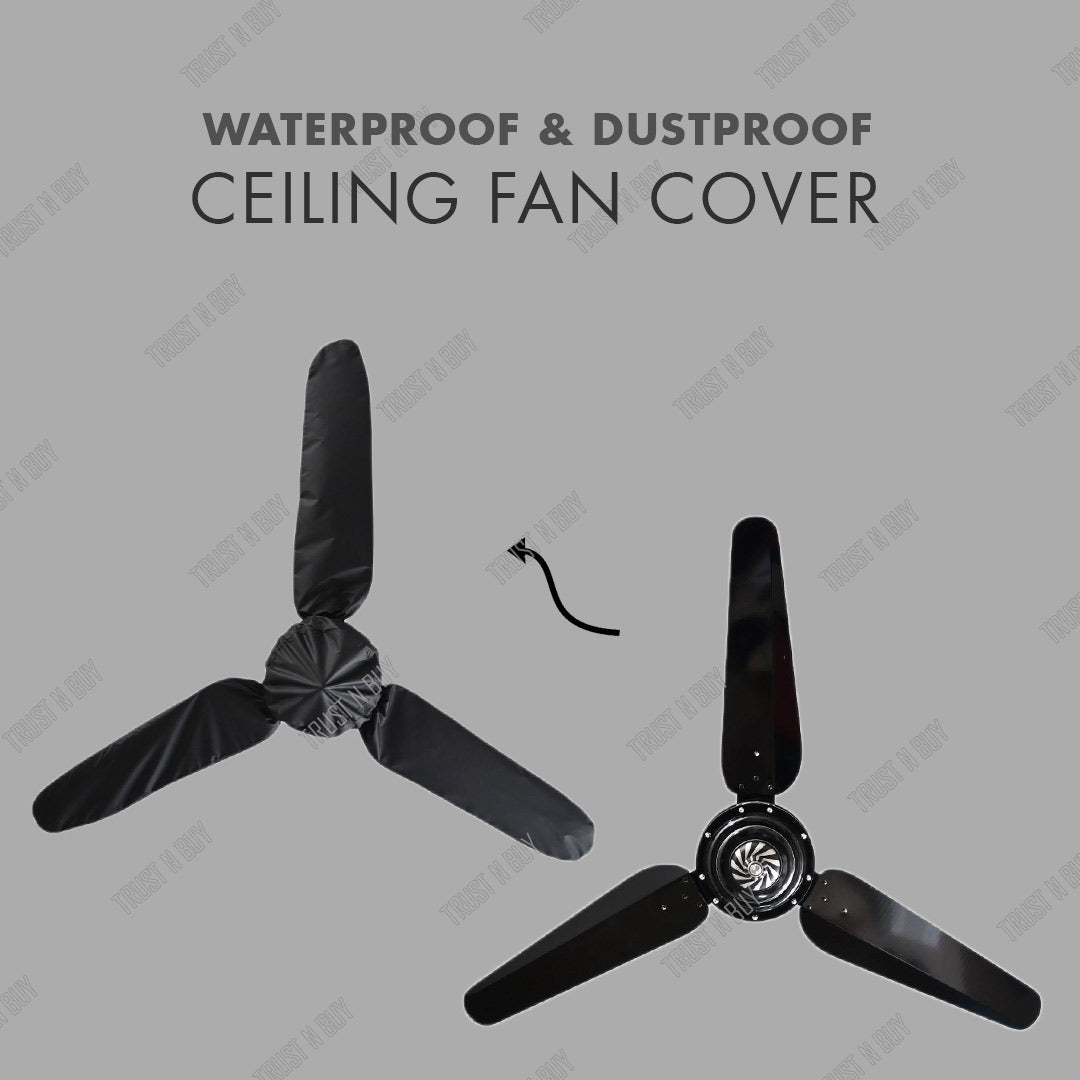 Parachute Fabric Dust & Waterproof Ceiling Fan Cover - Universal Size